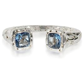Autre Marque-John Hardy Coated Topaz Batu Kali Hinged Cuff in Sterling Silver-Other