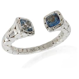 Autre Marque-John Hardy Coated Topaz Batu Kali Hinged Cuff in Sterling Silver-Other