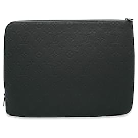 Louis Vuitton-Louis Vuitton Black Taurillon Monogram Etui De Voyage MM-Black