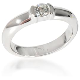 Tiffany & Co-TIFFANY & CO. Etoile Diamond Engagement Ring in Platinum G VS1 0.21 ctw-Other