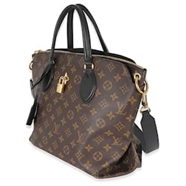 Louis Vuitton-Louis Vuitton Monograma Canvas Flor Bolsa com zíper-Marrom