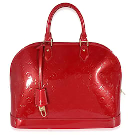 Louis Vuitton-Louis Vuitton Pomme D'Amour Vernis Alma GM-Vermelho