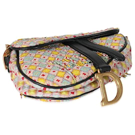 Dior-Christian Dior Multicolor Beaded Tassel Micro Saddle Bag-Multiple colors