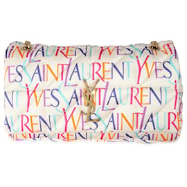 Saint Laurent-Bolso Jamie mediano con fular de satén multicolor de Saint Laurent-Multicolor