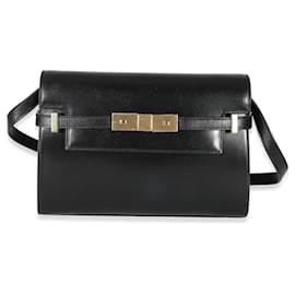 Saint Laurent-Saint Laurent Black Box Leather Small Manhattan Bag-Black
