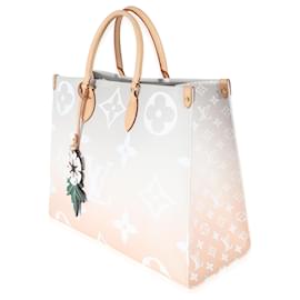 Louis Vuitton-Louis Vuitton Brume Monogramme Géant Au Bord De La Piscine Onthego GM-Beige,Autre,Gris