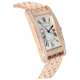 Cartier-Cartier Tank Americaine WB710010 Women's Watch In 18k Rose Gold-Other
