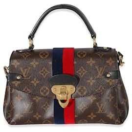 Louis Vuitton-Louis Vuitton Monograma Lona Georges BB-Marrom,Vermelho,Azul