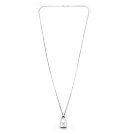Louis Vuitton-Pingente Louis Vuitton Lockit em corrente em prata esterlina-Outro