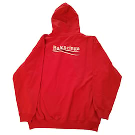 Balenciaga-Sweatshirt Balenciaga em algodão vermelho-Vermelho