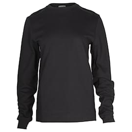 Balenciaga-Balenciaga Sweat-shirt à logo au dos en coton noir-Noir