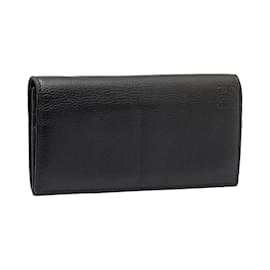 Loewe-Portefeuille à deux volets Anagramme-Noir