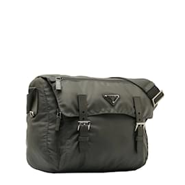 Prada-Tessuto Crossbody bag-Grey