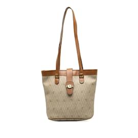 Dior-Honeycomb Shoulder Bag-Beige