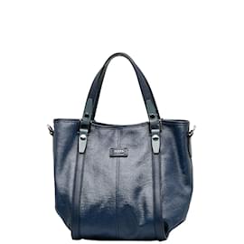 Tod's-Leather Mini Handbag-Blue