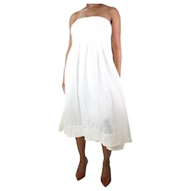 Autre Marque-White shirred skirt - size M-White