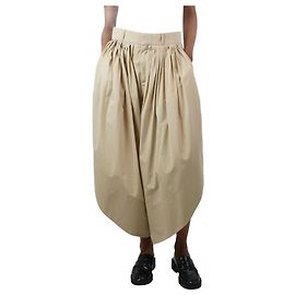 Chloé Pantalón globo plisado beige - talla UK 8 Otro