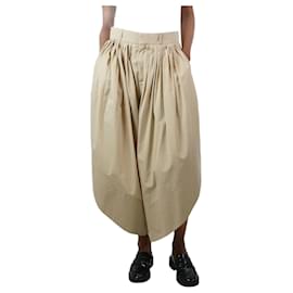 Chloé-Beige pleated balloon trousers - size UK 8-Other
