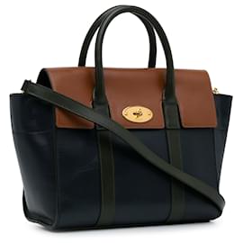 Mulberry-Mulberry Blue Bayswater Tricolor Satchel-Blue,Other