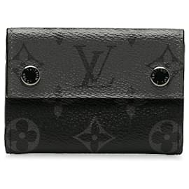 Louis Vuitton-Portefeuille compact Louis Vuitton Monogram Eclipse Reverse Discovery noir-Noir