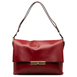 Céline-Celine Red Blade Shoulder Bag-Red