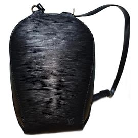 Louis Vuitton Mabillon Backpack Black Epi Leather Black