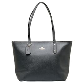 Coach-Leather Tote Bag F16224-Black