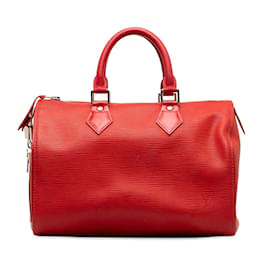 Louis Vuitton-Epi Speedy 25 M43017-Rouge