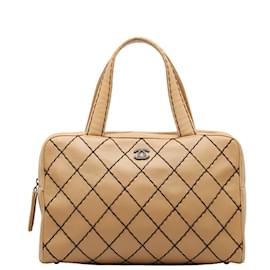 Chanel-Bolsa de ponto selvagem-Marrom