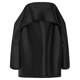 Autre Marque-Dion Lee off the shoulder taffeta mini dress-Black