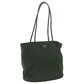 Prada-PRADA Tote Bag Nylon Khaki Auth ar11297-Cachi