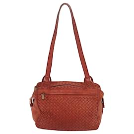 Autre Marque-BOTTEGAVENETA INTRECCIATO Borsa A Spalla Pelle Arancione Aut 64137-Arancione