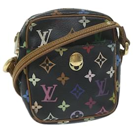 Louis Vuitton-LOUIS VUITTON Monogram Multicolor Lift Umhängetasche Schwarz M40056 LV Auth 64661-Schwarz
