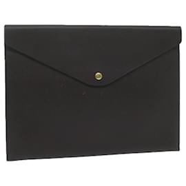 Louis Vuitton-LOUIS VUITTON Taiga Document Case Clutch Bag Acajou M99087 LV Auth 64427-Other