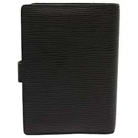 Louis Vuitton-LOUIS VUITTON Epi Agenda PM Day Planner Cover Black R20052 LV Auth yk10210-Black