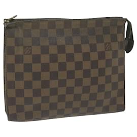 Louis Vuitton-LOUIS VUITTON Damier Ebene Poche Toilette 26 Pouch N47543 LV Auth 64533-Other