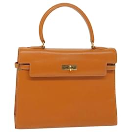 Autre Marque-MORABITO-Skalar 28 Handtasche Leder Orange Auth am5465-Orange