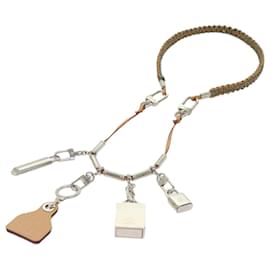 Louis Vuitton-LOUIS VUITTON Collier Survival Necklace Argent LV Auth 62798UNE-Argenté