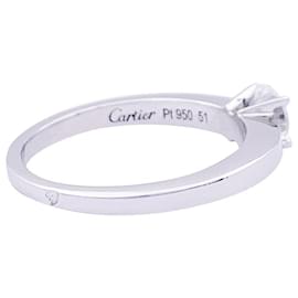 Cartier-Cartier solitaire ring "Declaration" platinum, Diamond.-Other