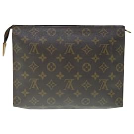 Louis Vuitton-Toilette Poche Monogram Louis Vuitton 26 Pochette M47542 Auth LV 64061-Monogramme