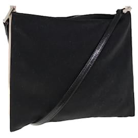 Fendi-FENDI Shoulder Bag Nylon Black Auth 64760-Black
