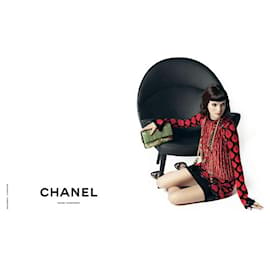 Chanel-Verziertes Kleid mit CC-Drachenknöpfen-Mehrfarben