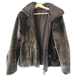 Max Mara Reversible down jacket Dark brown