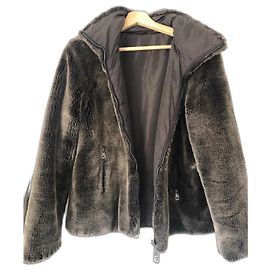 Max Mara Chaqueta Reversible Marrón oscuro
