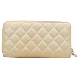 Chanel-Chanel Zip around wallet-Golden