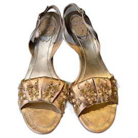 Rene Caovilla-Heeled shoes-Golden