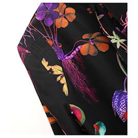 Stella Mc Cartney-Camicia in seta con stampa floreale di Stella McCartney-Nero
