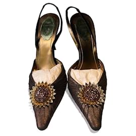 Rene Caovilla-Heeled shoes-Brown