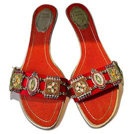 Rene Caovilla-Chaussures à talons-Orange