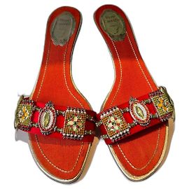 Rene Caovilla Schuhe mit Absatz Orange